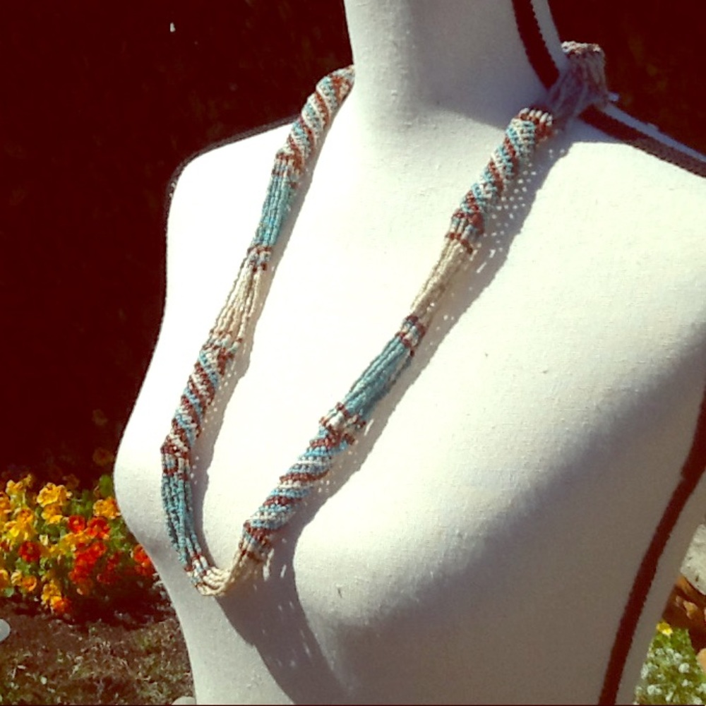 Vintage Style Multicolor Beaded Necklace